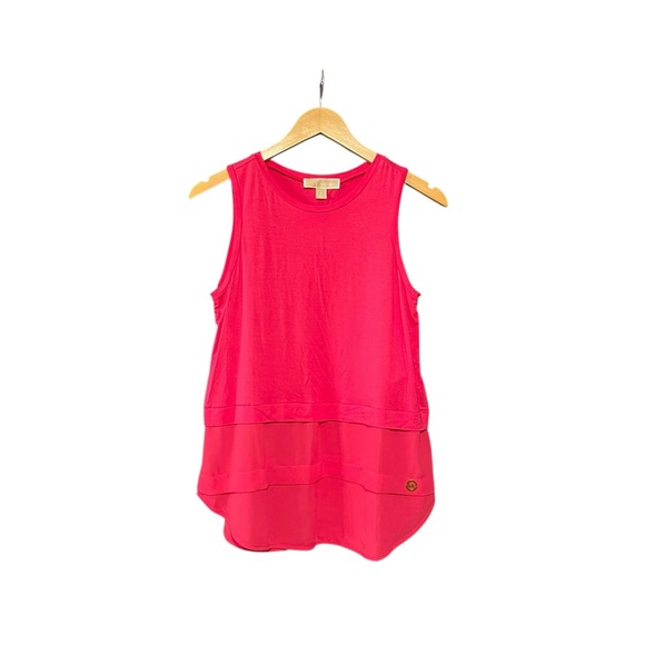 Michael Kors Hot Pink Sleeveless Blouse - Picture 2 of 4